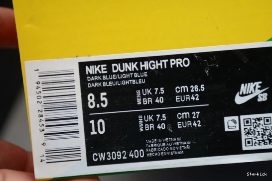 CW3092-400 Dunk Notre  High Navy AB Nike Midnight 0707